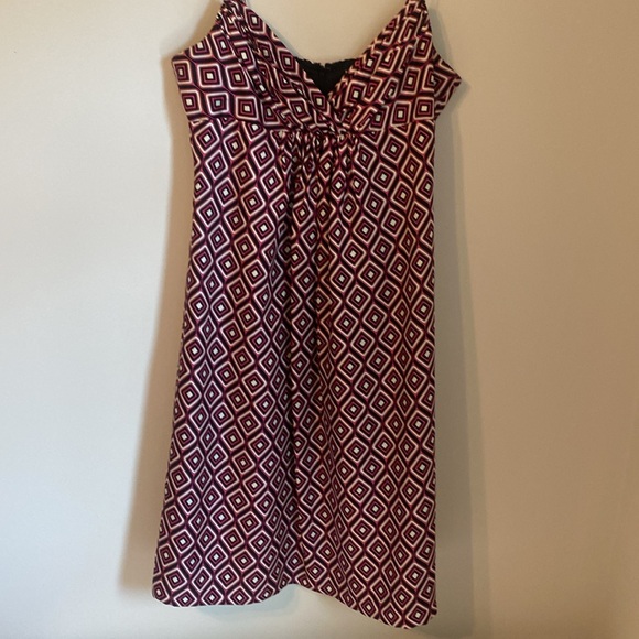 Shoshanna designer spaghetti strap Silk MIDI dress - Picture 4 of 8